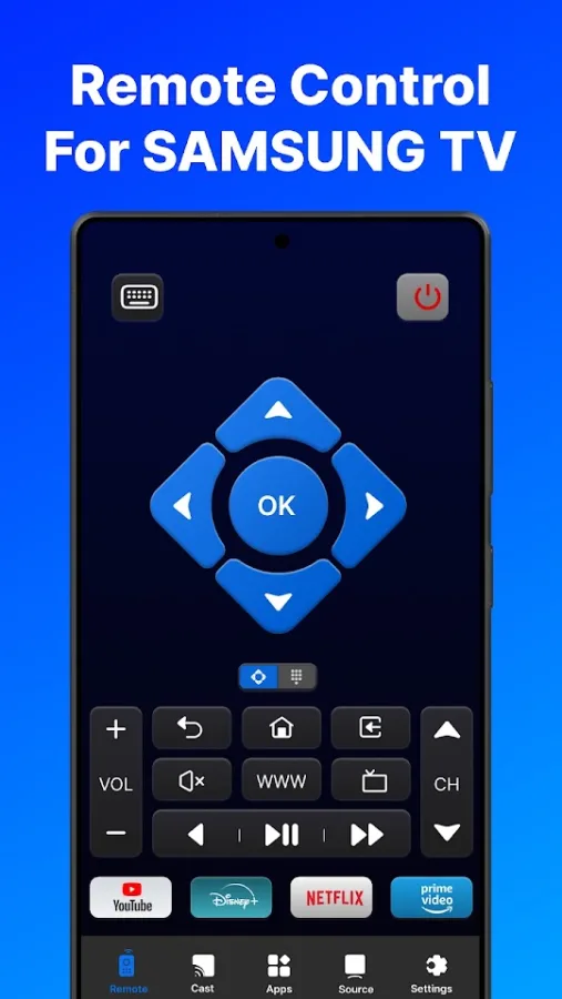 Remote for Samsung TV screenshot 1