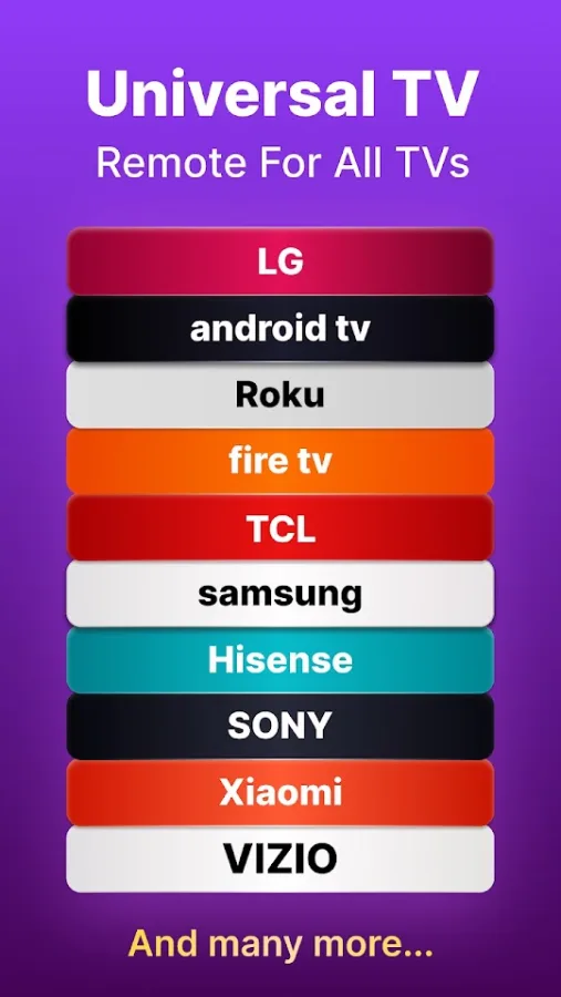 Universal TV Remote screenshot 1